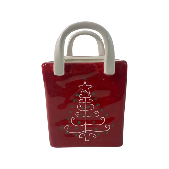 SALE - Porcelain Christmas Gift Bag - Picture 1 of 4